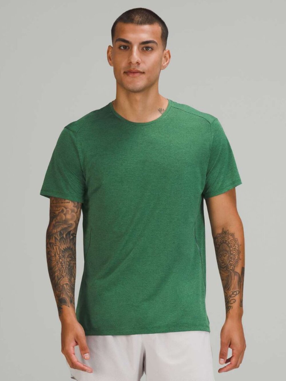 Lululemon Fast and Free Short Sleeve Shirt Green Men's Size Medium (estimated)